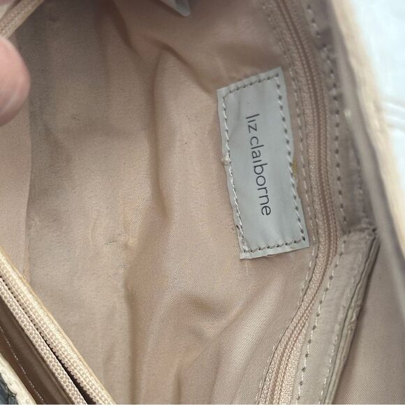 Liz Claiborne Faux Leather Crocodile Evening Bag Purse - Picture 11 of 16